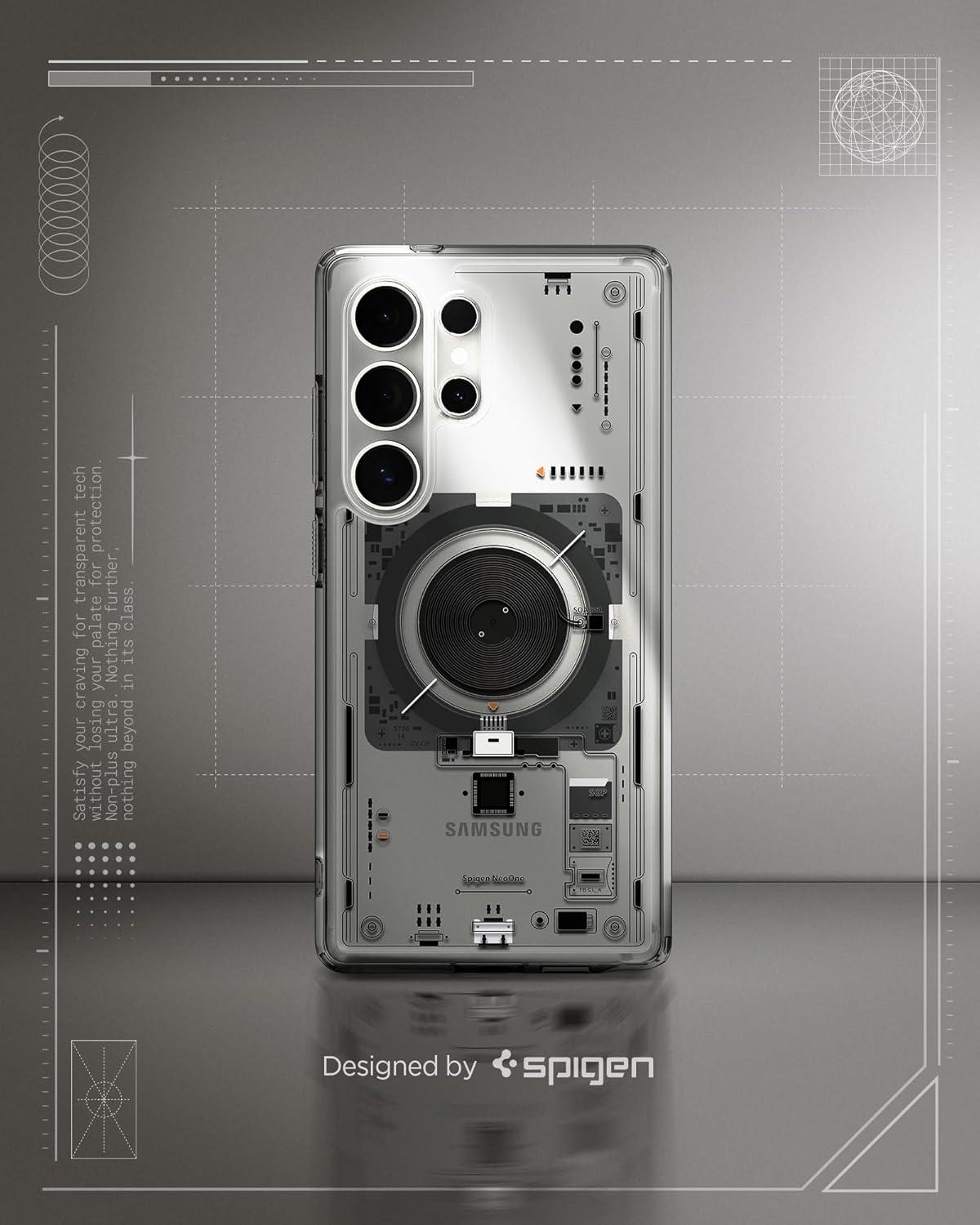 imageSpigen Ultra Hybrid MagFit Designed for Galaxy S25 Plus Case Qi2 CertifiedMagnet for Galaxy 2025 Zero One White Ultra Hybrid MagFit Qi2 Certified Magnet for Galaxy 2025Neo One