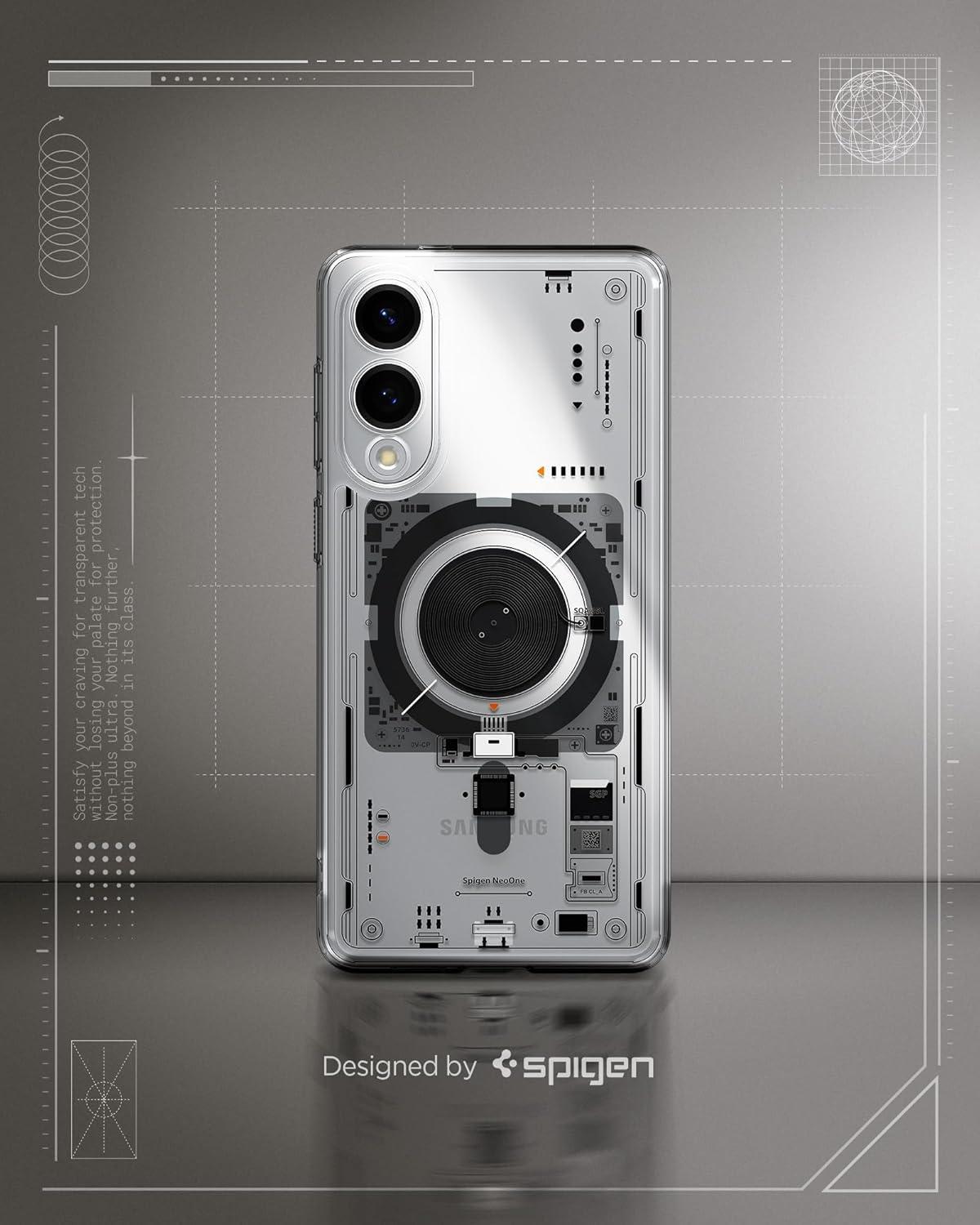 imageSpigen Ultra Hybrid MagFit Designed for Galaxy S25 Plus Case Qi2 CertifiedMagnet for Galaxy 2025 Zero One White Ultra Hybrid MagFit Qi2 Certified Magnet for Galaxy 2025Neo One