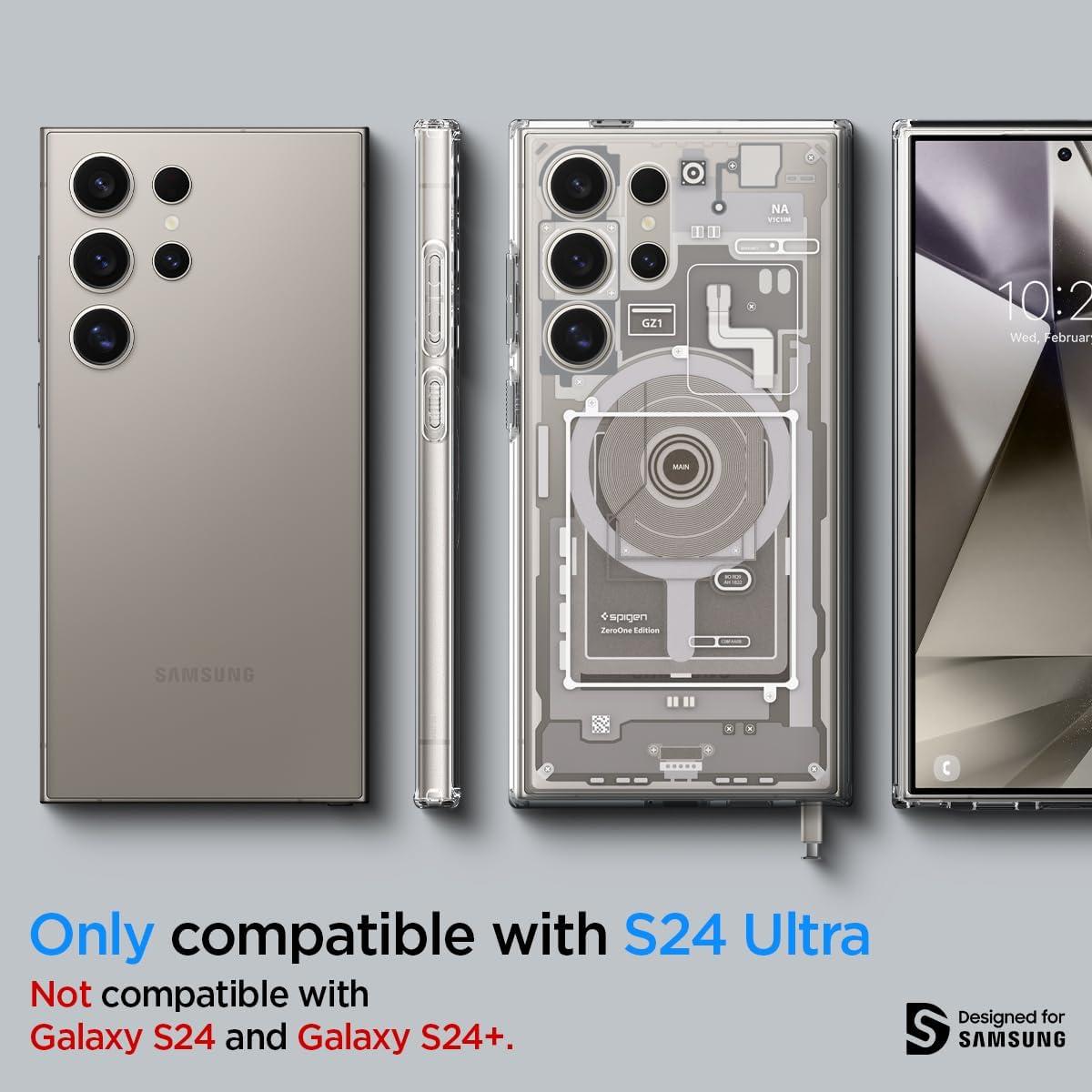 imageSpigen Ultra Hybrid MagFit Designed for Galaxy S25 Plus Case Qi2 CertifiedMagnet for Galaxy 2025 Zero One White Ultra Hybrid MagFit Qi2 Certified Magnet for Galaxy 2025Zero One Natural Titanium