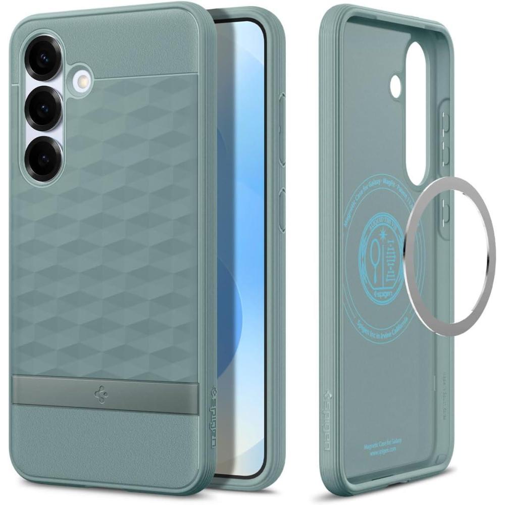 imageSpigen Parallax MagFit Designed for Galaxy S25 Plus Case Fast Wireless Charging 2025 Sage GreenSage Green