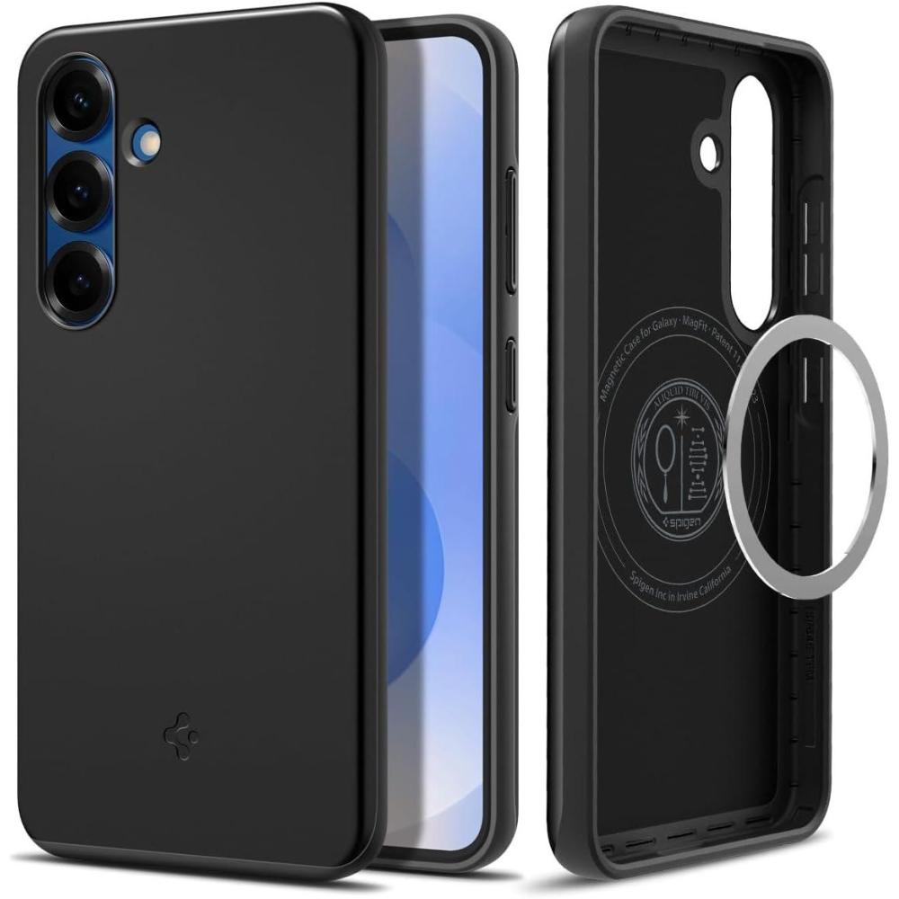 imageSpigen Thin Fit MagFit Designed for Galaxy S25 Case Qi2 CertifiedMagnet for Galaxy 2025  BlackBlack
