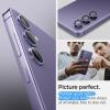 Spigen Camera Lens Screen Protector [GlasTR EZ Fit Optik Pro] Designed for Galaxy S24 Plus / S24 FE [Case Friendly] – Black [2 Pack](Violet)