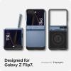 Spigen Tough Armor Pro MagFit for Galaxy Z Flip 7 FE Case and Z Flip 6 Case [Not Compatible with Flip 7] [Built-in Magnet] – Sierra Blue(Sierra Blue)