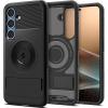 Spigen Slim Armor MagFit Designed for S25 Case (2025) [Military-Grade Protection] Compatible with MagSafe – Metal Slate(Black)