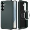 Spigen Thin Fit MagFit Designed for Galaxy S25 Case [Qi2 Certified/Magnet for Galaxy] (2025) – Black(Abyss Green)