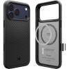 Spigen for iPhone 17 Pro Max Case, Enzo Aramid T [Camera Control Button] [Compatible with MagSafe] – Black Black(Black Black)