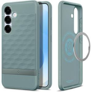 Spigen Parallax MagFit Designed for Galaxy S25 Plus Case [Fast Wireless Charging] (2025) – Sage Green(Sage Green)