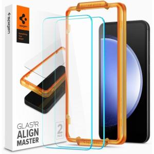 Spigen Tempered Glass Screen Protector [GlasTR AlignMaster] designed for Galaxy S23 FE – 2 Pack