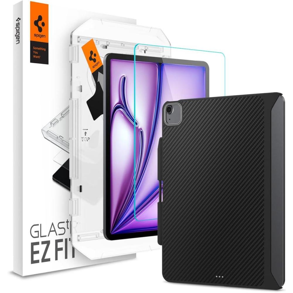 imageSpigen iPad Air 13 Enzo Aramid Black amp Spigen iPad Air 13 GlastR EZ Fit