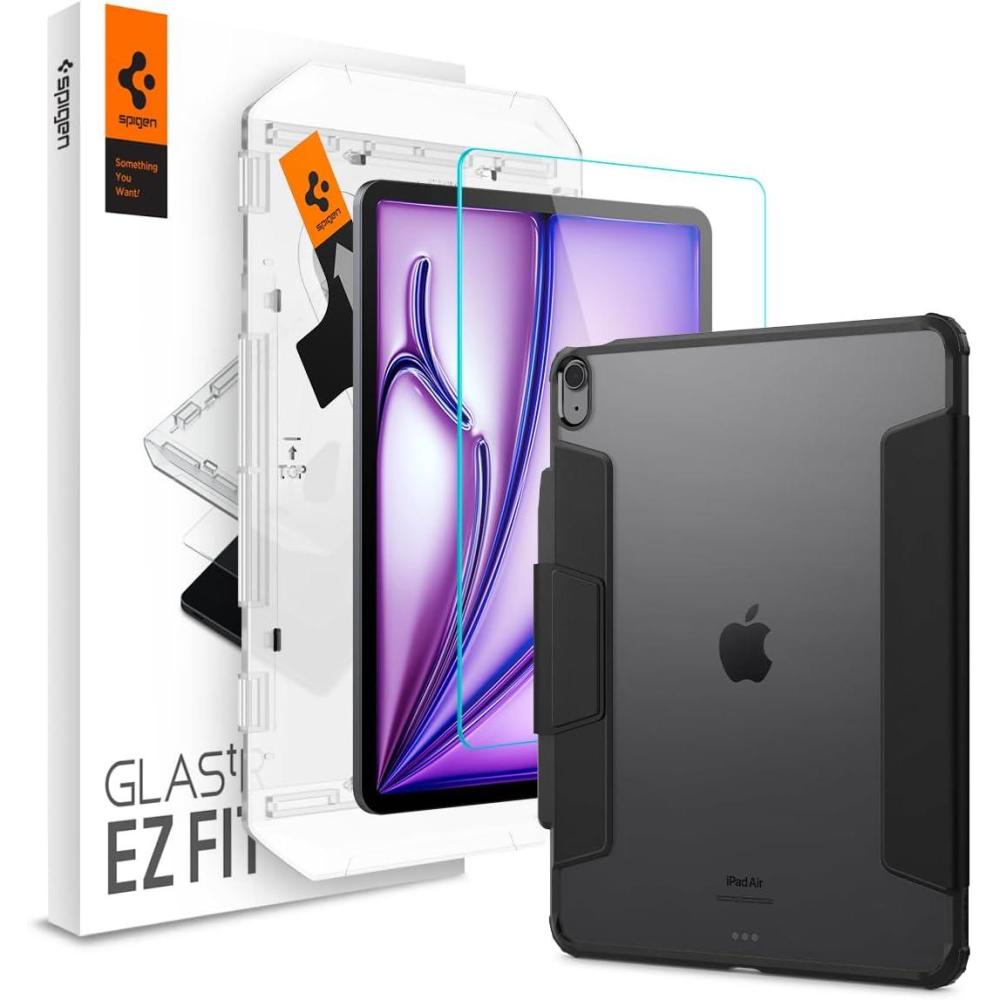imageSpigen iPad Air 13 Ultra Hybrid Pro Black amp Spigen iPad Air 13 GlastR EZ Fit