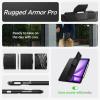 Spigen iPad Air 13″ Rugged Armor Pro Black & Spigen iPad Air 13″ Glas.tR EZ Fit