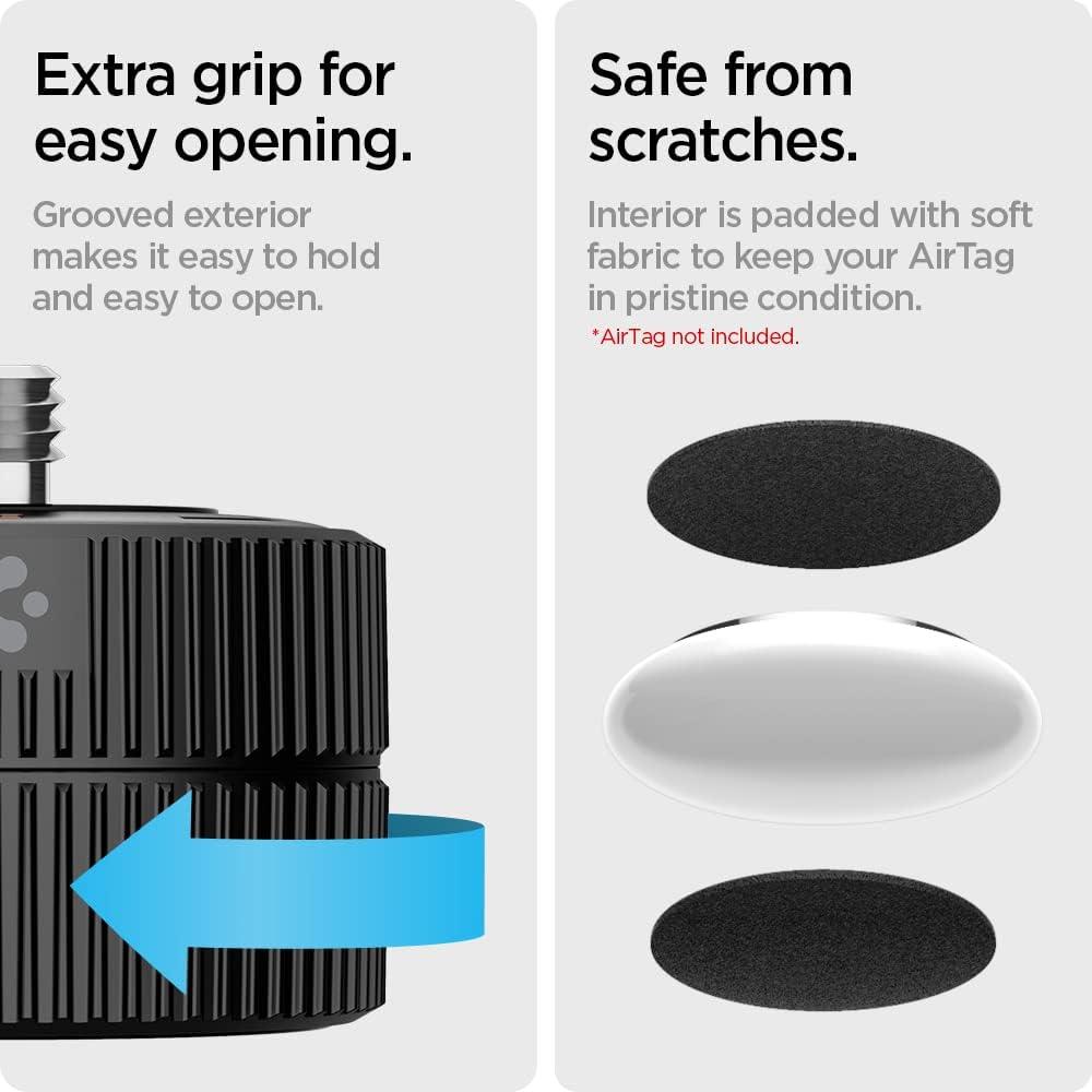 imageSpigen Camera Adapter Mount Designed for AirTag 2nd Gen 2026 amp 1st Gen Compatible with Nikon amp Canon DSLR GoPro amp Hero 8910111213 DJI Pocket 123 amp Action Cameras BlackBlack