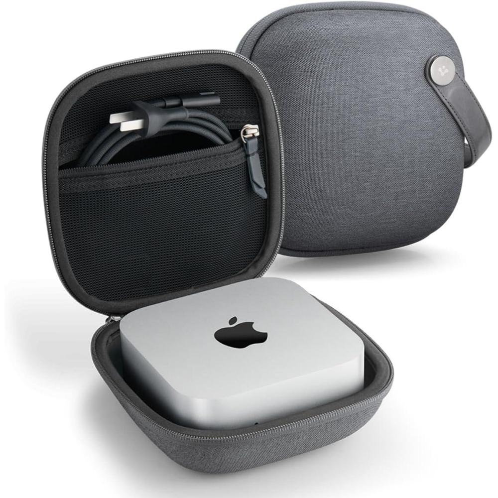 imageSpigen Klasden Pouch Designed for Mac mini M4 M4 Pro 2024 Portable Travel Case Pouch Storage  Charcoal GrayCharcoal Gray