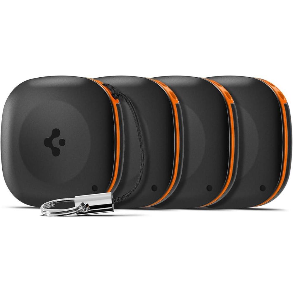 imageSpigen TagMe Bluetooth Tracker Item Finders with Apple Find My iOS Only Track Your Keys Wallet Luggage Backpack Super Lightweight with Lanyard  1 Pack4 Pack