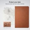 Spigen Desk Mat Desk Pad 35.4″ x 15.7″ Nonslip Rubber Base Waterproof Easy to Clean Desk Blotter Protector PU Leather Desktop Mat Computer Desk Pad – Brown (LD302)(Brown)