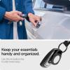 Spigen Life Carabiner Key Ring Clip, Car Keychain Clip, Bottle Opener Key Chain Ring for Men and Women(Black (for Airtag))