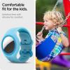 Spigen Play 360 Designed for AirTag 2nd Gen (2026) & 1st Gen Holder Child Safety Loss Prevention Children and Toddlers Lightweight Wristband Bracelet Protective Film (Device Not Included) – Ocean Blue(Ocean Blue)