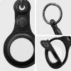Spigen Valentinus Designed for AirTag 2nd Gen (2026) & 1st Gen Case Cover Holder Keychain Ring Carabiner for Keys, Bags, Wallets, Pet Collar – Black(Black)