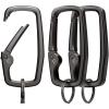 Spigen Life Carabiner Clips D Ring, Spring Snap Hook, Keyring Keychain Hook with Zinc Alloy Caribeaners – 3 Pack(Rugged)