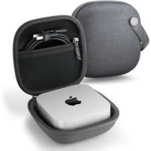 Spigen Klasden Pouch Designed for Mac mini M4 M4 Pro (2024) Portable Travel Case Pouch Storage – Charcoal Gray(Charcoal Gray)