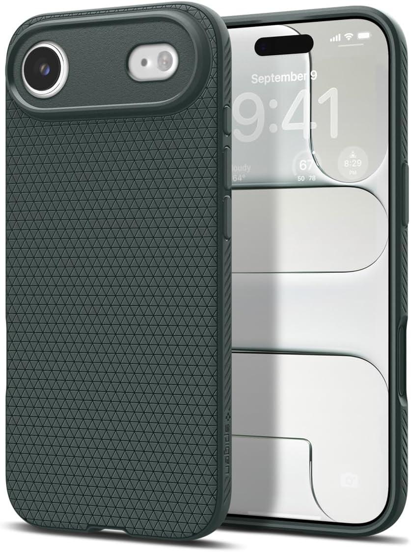 imageSpigen Liquid Air Designed for iPhone 14 Case 2022 MilitaryGrade Protection Matte BlackAbyss Green
