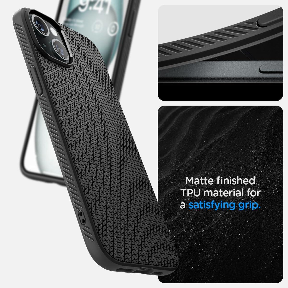 imageSpigen Liquid Air Designed for iPhone 14 Case 2022 MilitaryGrade Protection Matte BlackMatte Black
