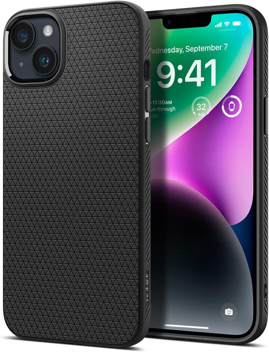 imageSpigen Liquid Air Designed for iPhone 14 Case 2022 MilitaryGrade Protection Matte BlackMatte Black