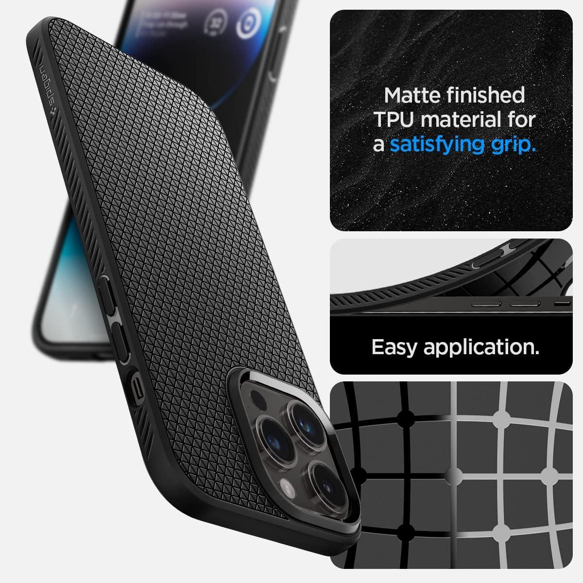 imageSpigen Liquid Air Designed for iPhone 14 Case 2022 MilitaryGrade Protection Matte BlackMatte Black