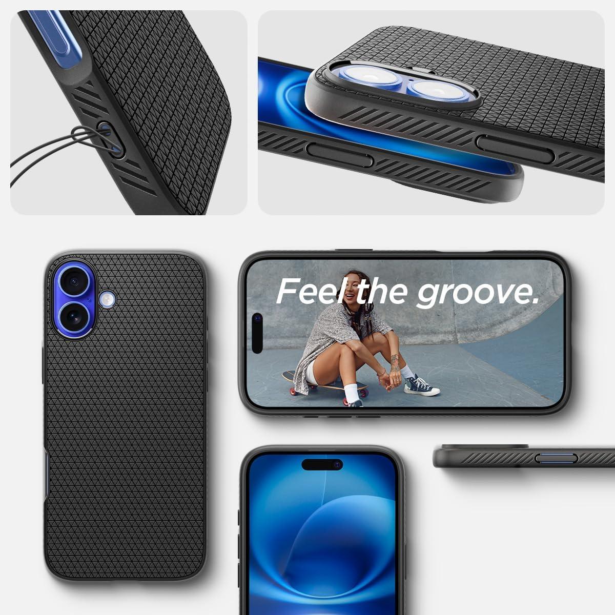 imageSpigen Liquid Air Designed for iPhone 14 Case 2022 MilitaryGrade Protection Matte BlackMatte Black