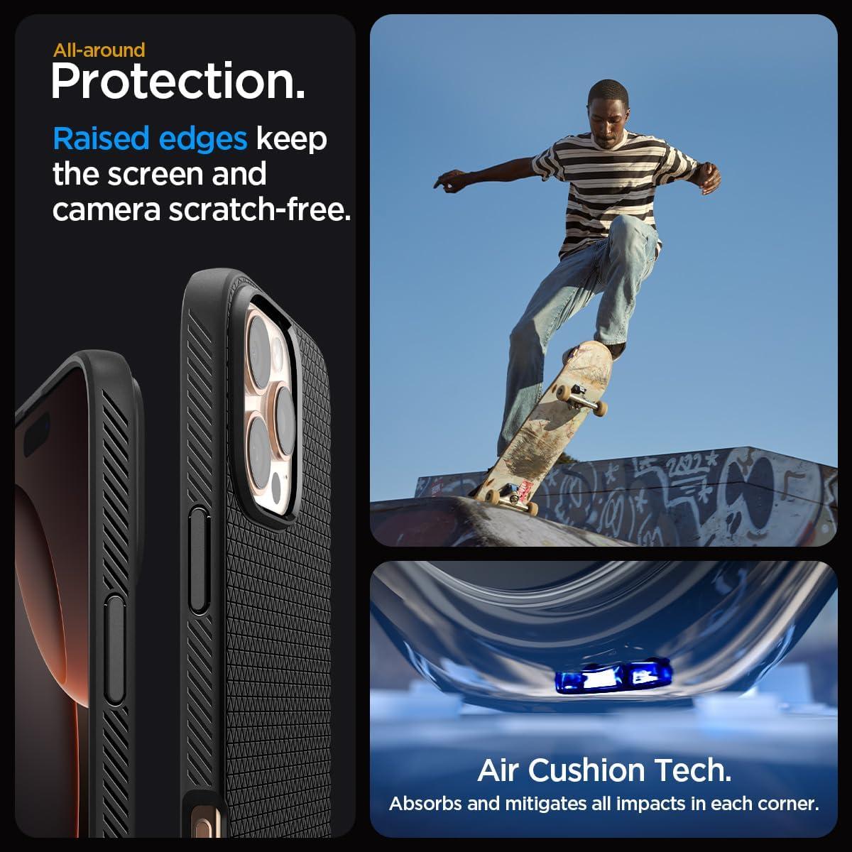 imageSpigen Liquid Air Designed for iPhone 14 Case 2022 MilitaryGrade Protection Matte BlackMatte Black