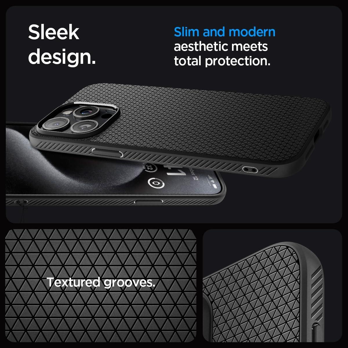 imageSpigen Liquid Air Designed for iPhone 14 Case 2022 MilitaryGrade Protection Matte BlackMatte Black