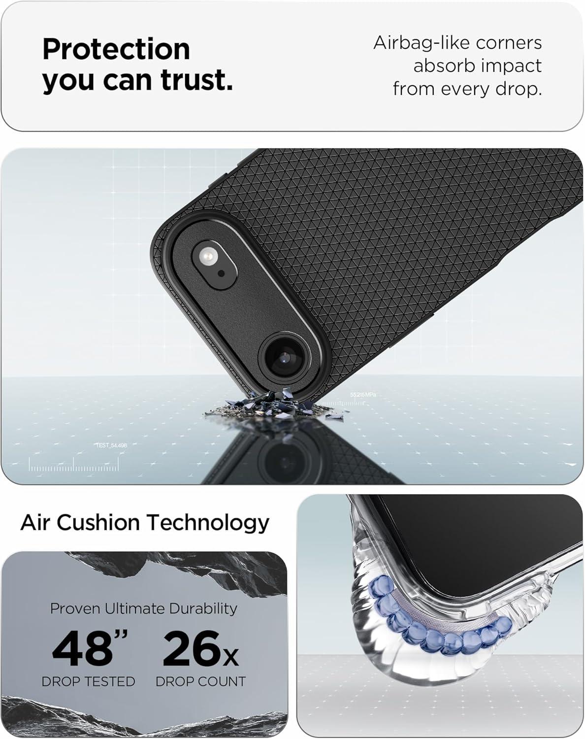 imageSpigen Liquid Air Designed for iPhone 14 Case 2022 MilitaryGrade Protection Matte BlackMatte Black