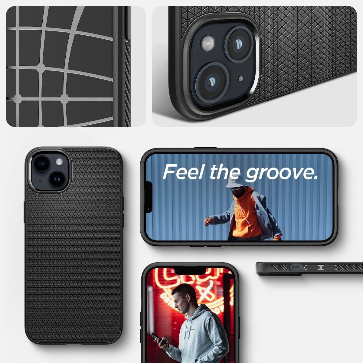 imageSpigen Liquid Air Designed for iPhone 14 Case 2022 MilitaryGrade Protection Matte BlackMatte Black