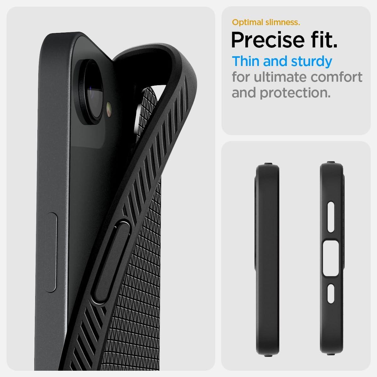imageSpigen Liquid Air Designed for iPhone 14 Case 2022 MilitaryGrade Protection Matte BlackMatte Black