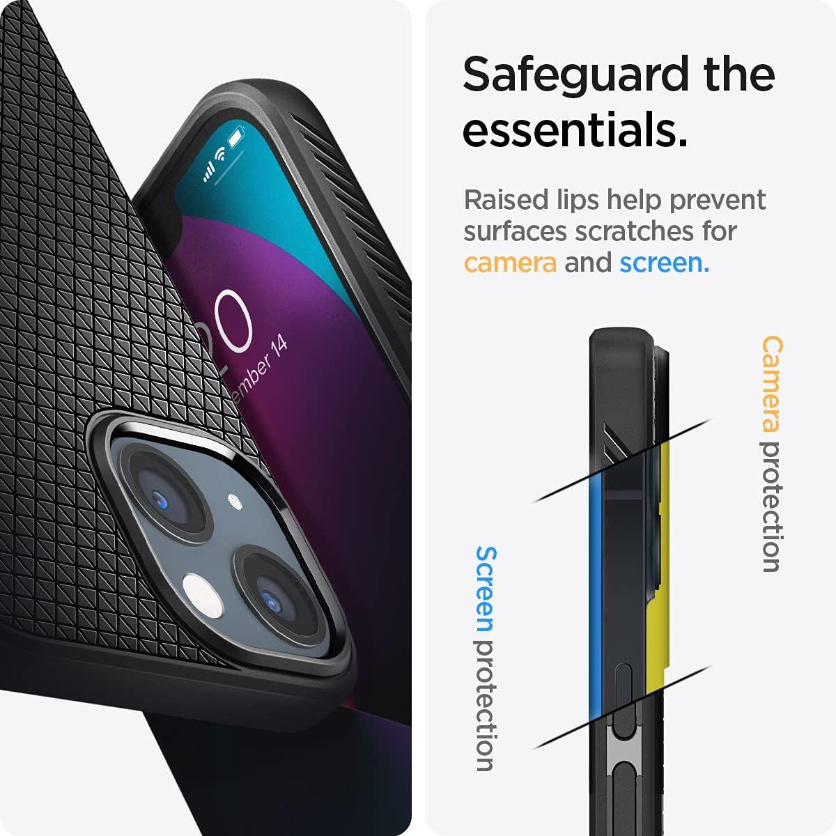 imageSpigen Liquid Air Designed for iPhone 14 Case 2022 MilitaryGrade Protection Matte BlackMatte Black