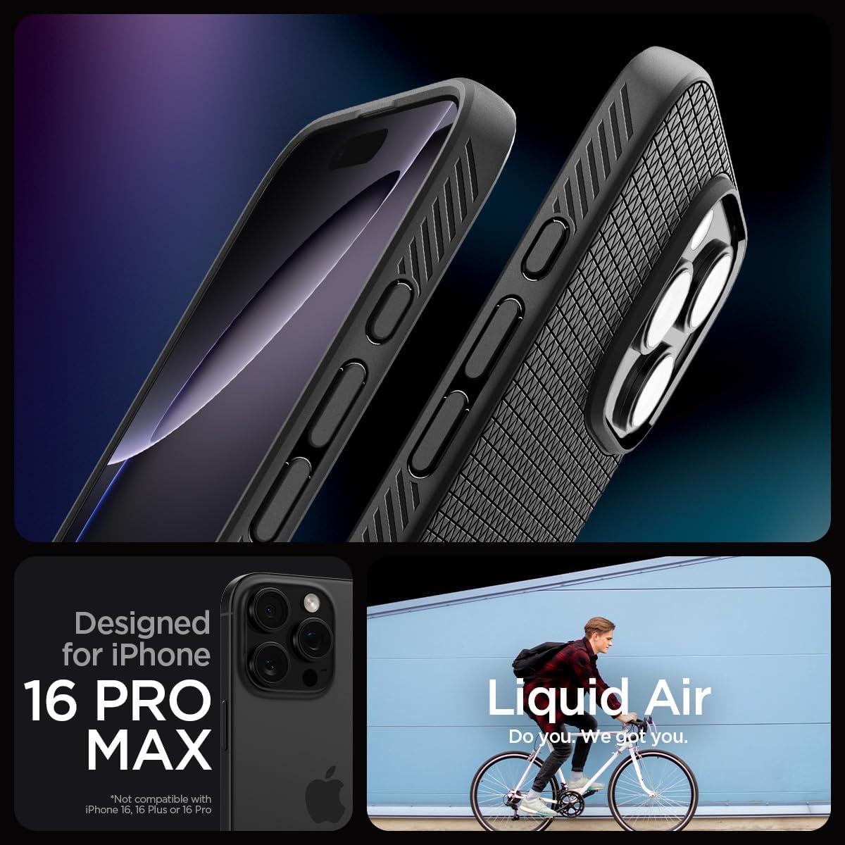 imageSpigen Liquid Air Designed for iPhone 14 Case 2022 MilitaryGrade Protection Matte BlackMatte Black