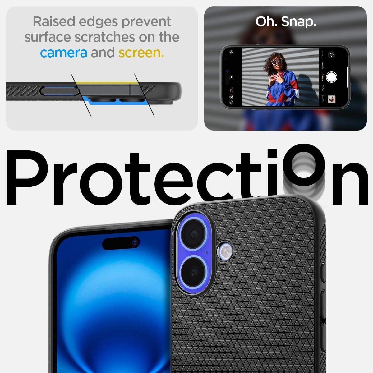 imageSpigen Liquid Air Designed for iPhone 14 Case 2022 MilitaryGrade Protection Matte BlackMatte Black