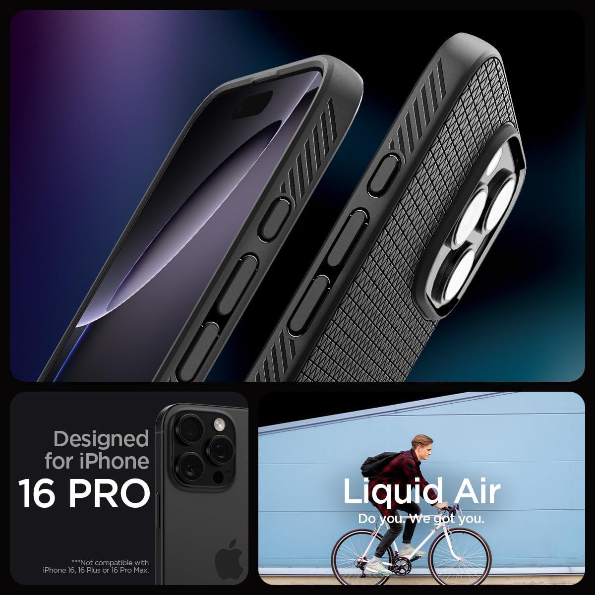 imageSpigen Liquid Air Designed for iPhone 14 Case 2022 MilitaryGrade Protection Matte BlackMatte Black