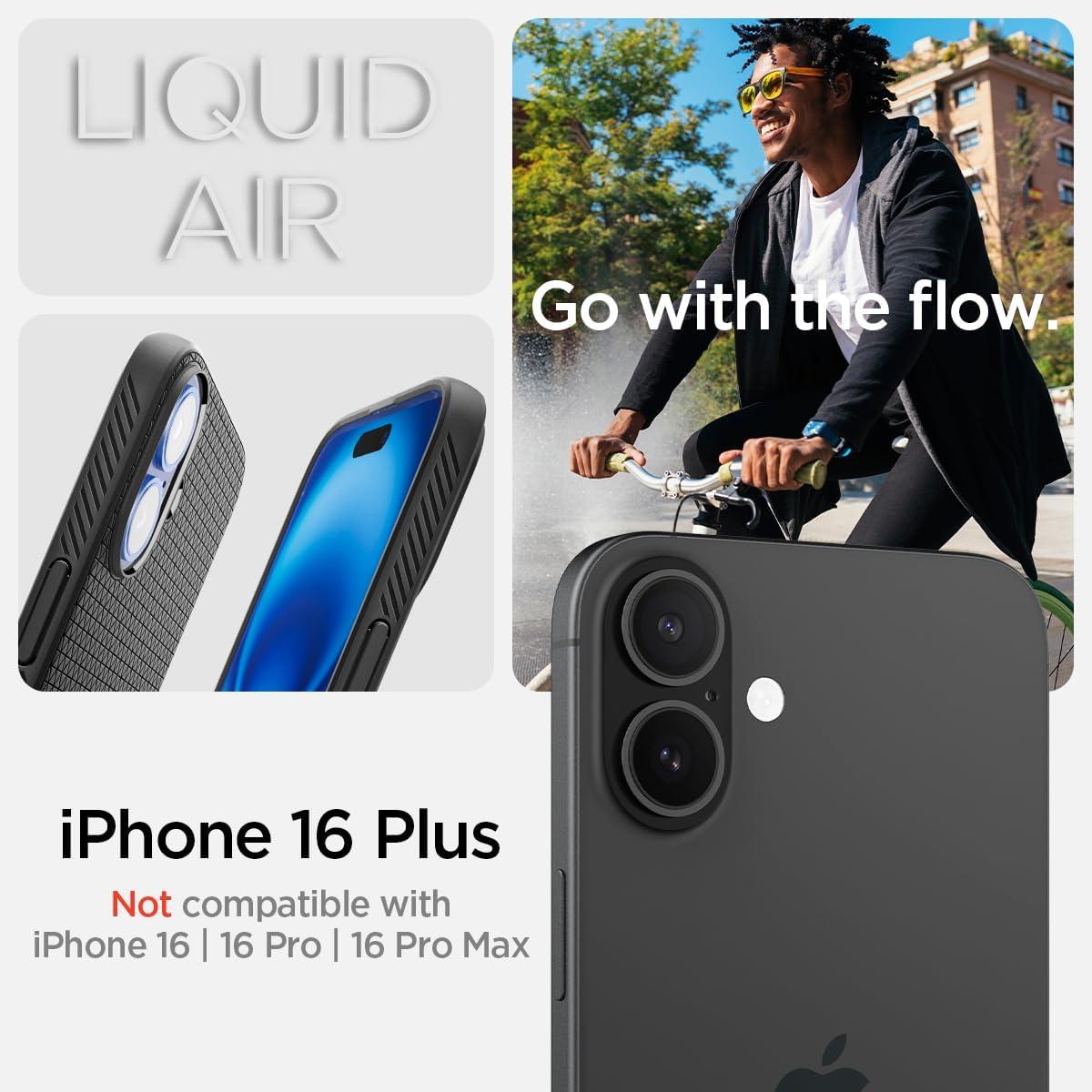 imageSpigen Liquid Air Designed for iPhone 14 Case 2022 MilitaryGrade Protection Matte BlackMatte Black