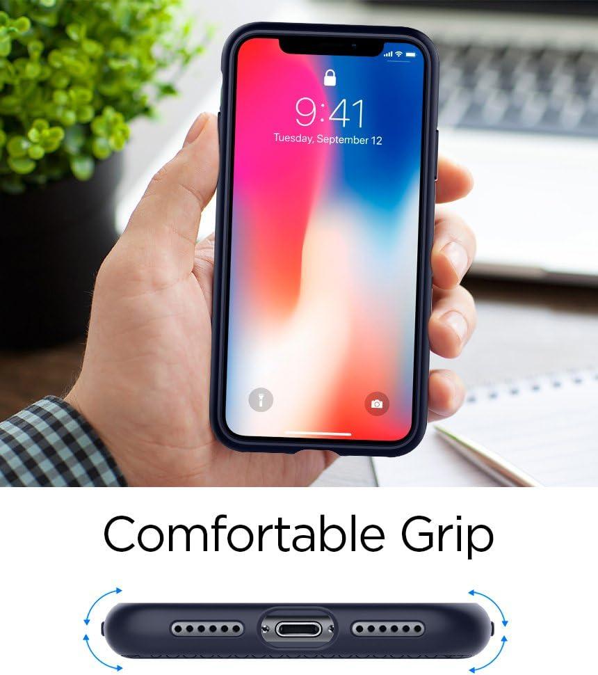 imageSpigen Liquid Air Designed for iPhone 14 Case 2022 MilitaryGrade Protection Matte BlackMidnight Blue