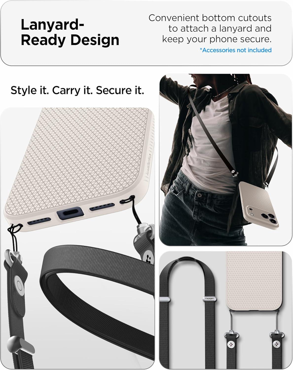 imageSpigen Liquid Air Designed for iPhone 14 Case 2022 MilitaryGrade Protection Matte BlackNatural Titanium