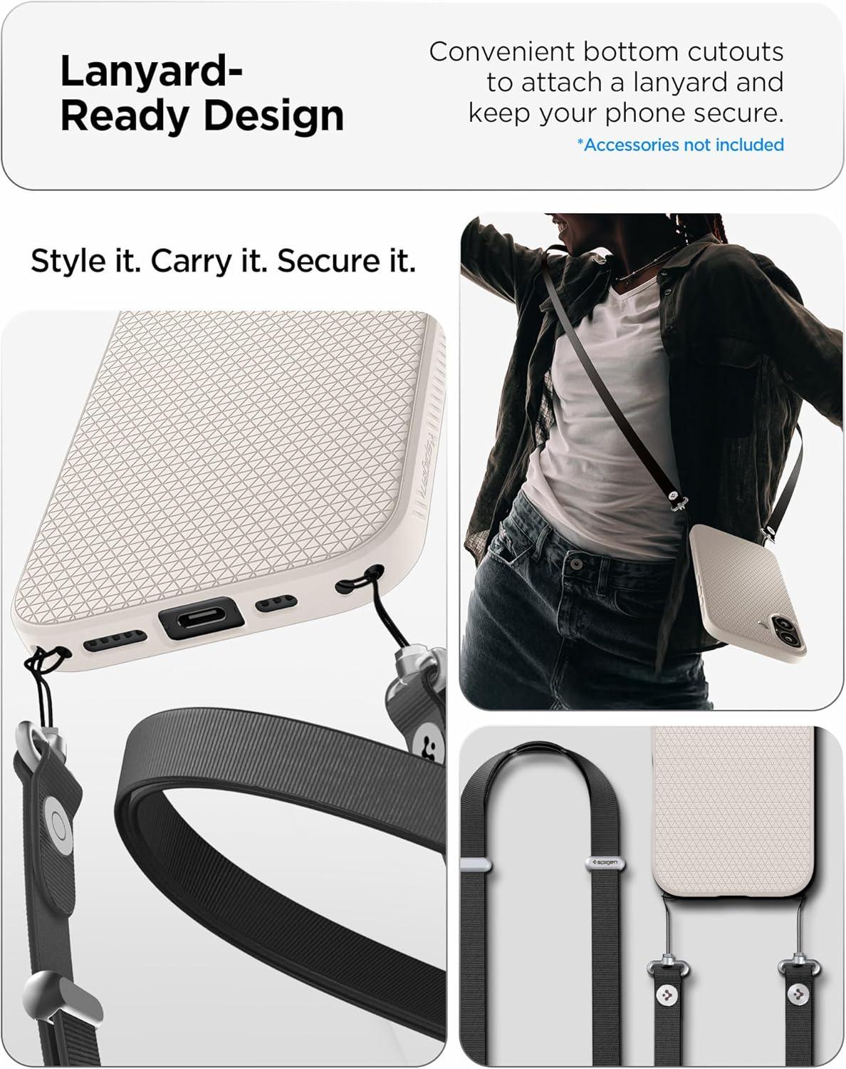 imageSpigen Liquid Air Designed for iPhone 14 Case 2022 MilitaryGrade Protection Matte BlackNatural Titanium