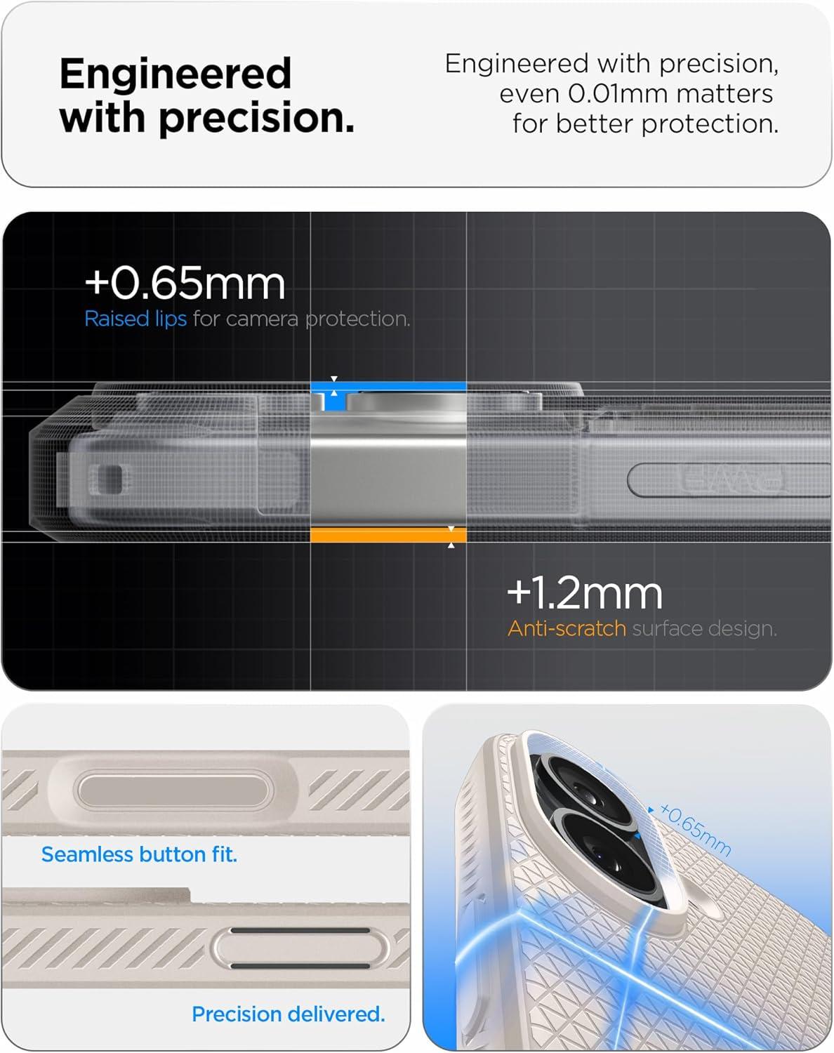 imageSpigen Liquid Air Designed for iPhone 14 Case 2022 MilitaryGrade Protection Matte BlackNatural Titanium