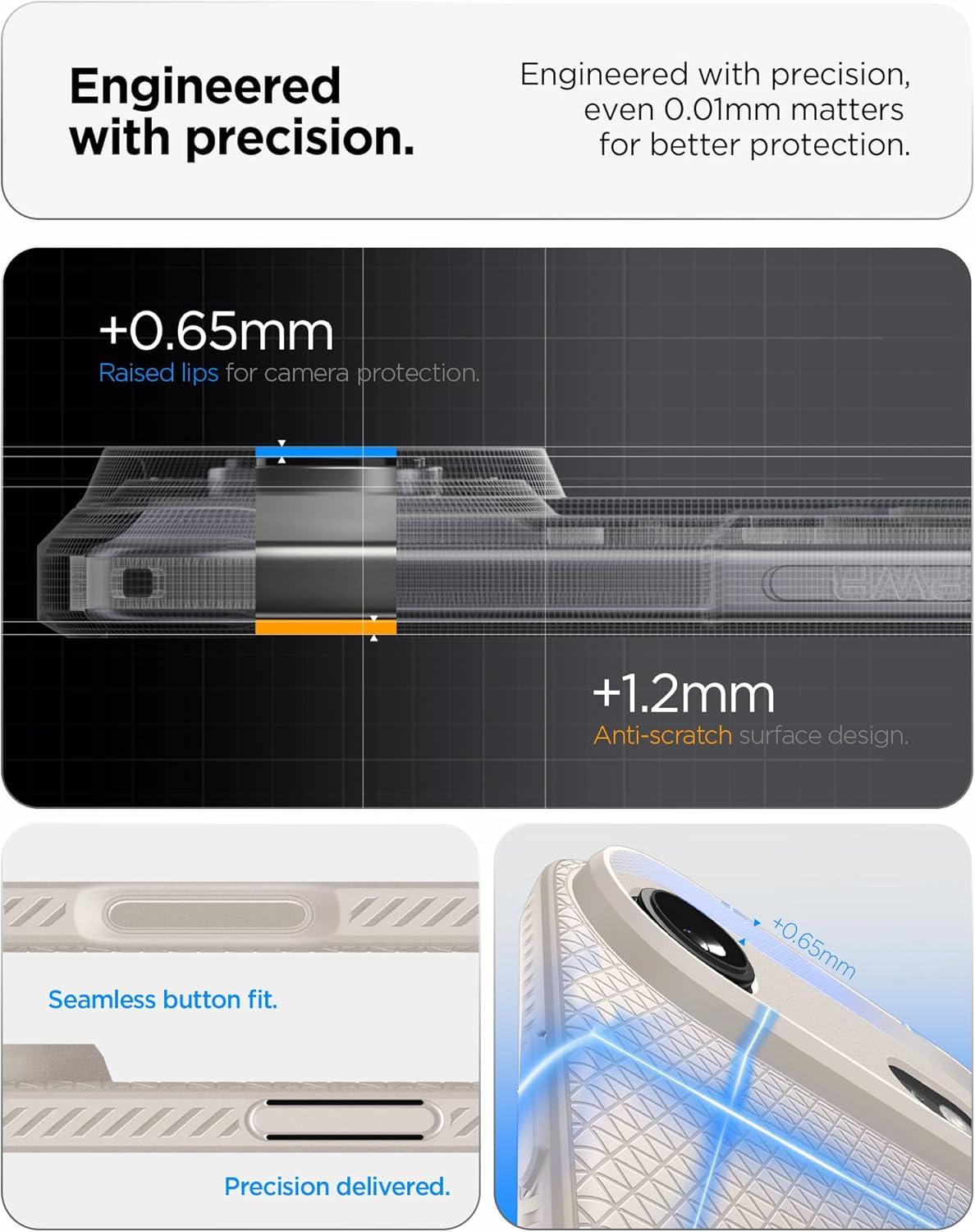 imageSpigen Liquid Air Designed for iPhone 14 Case 2022 MilitaryGrade Protection Matte BlackNatural Titanium