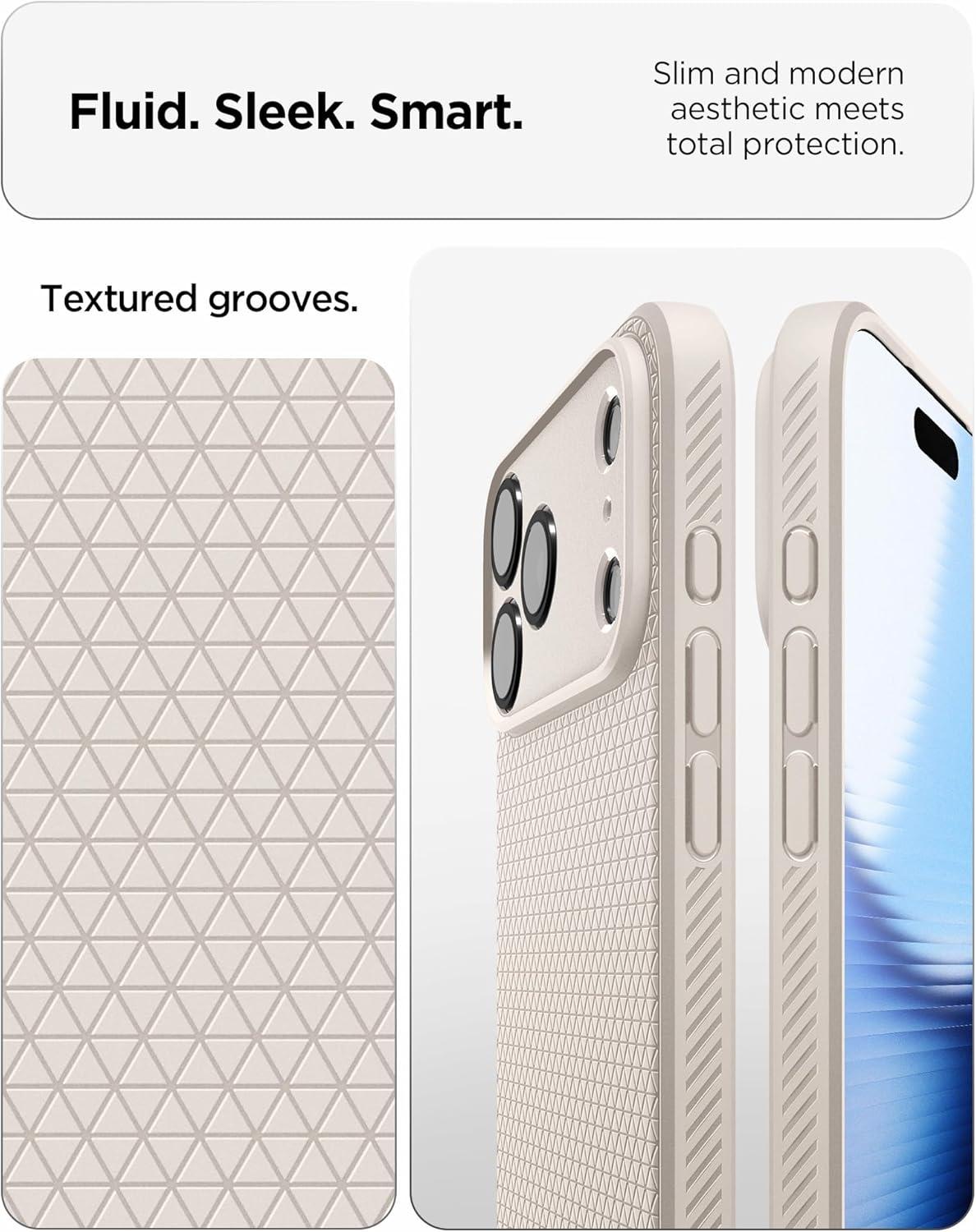 imageSpigen Liquid Air Designed for iPhone 14 Case 2022 MilitaryGrade Protection Matte BlackNatural Titanium