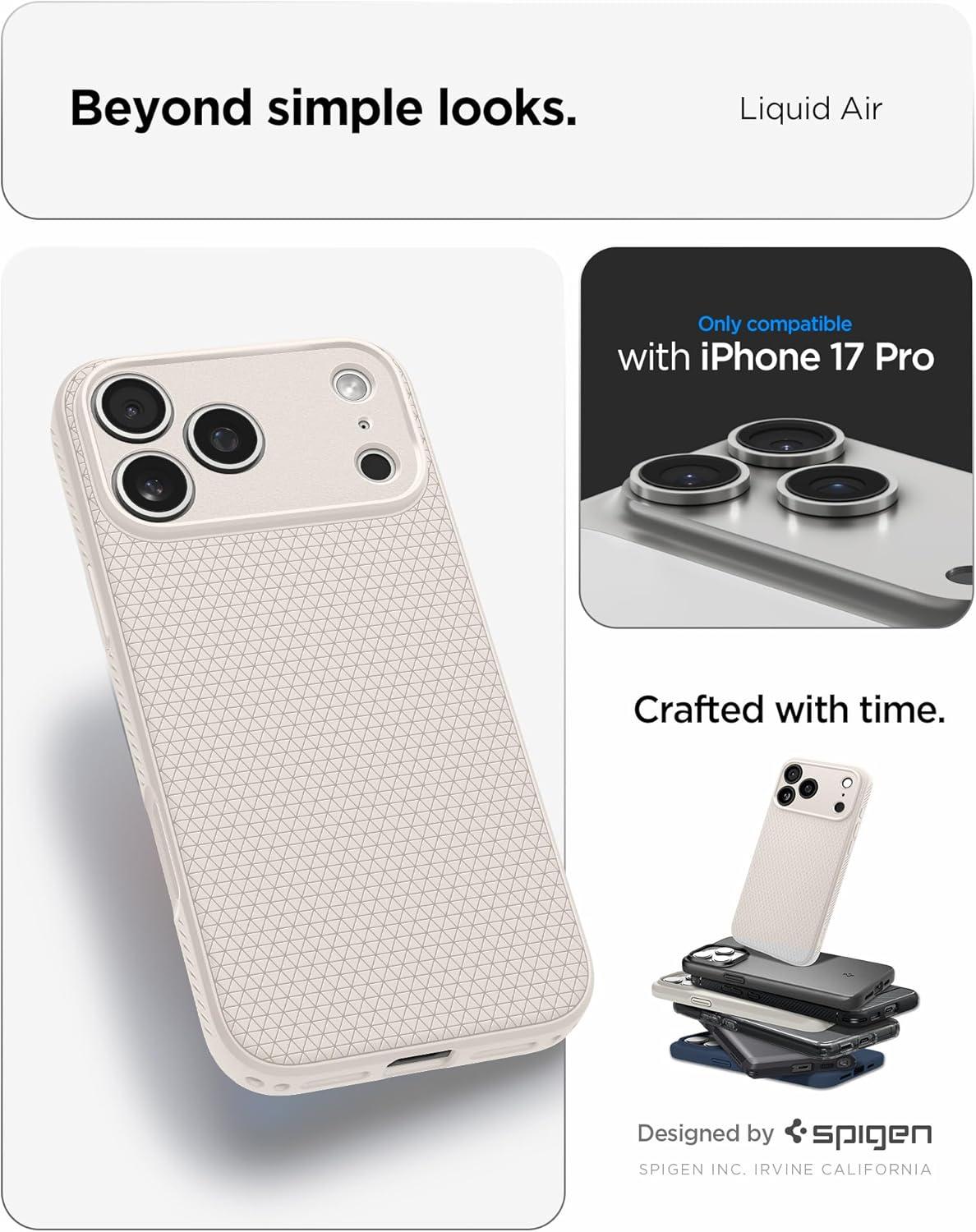 imageSpigen Liquid Air Designed for iPhone 14 Case 2022 MilitaryGrade Protection Matte BlackNatural Titanium