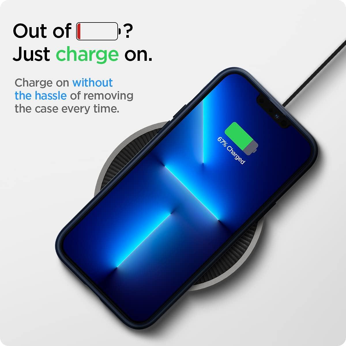 imageSpigen Liquid Air Designed for iPhone 14 Case 2022 MilitaryGrade Protection Matte BlackNavy Blue