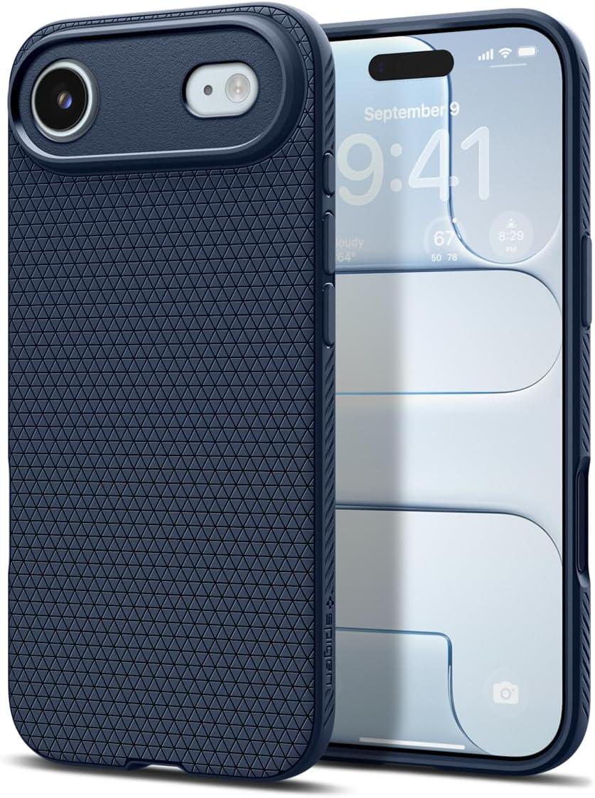 imageSpigen Liquid Air Designed for iPhone 14 Case 2022 MilitaryGrade Protection Matte BlackNavy Blue