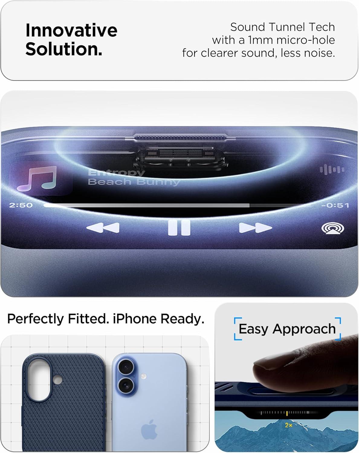 imageSpigen Liquid Air Designed for iPhone 14 Case 2022 MilitaryGrade Protection Matte BlackNavy Blue