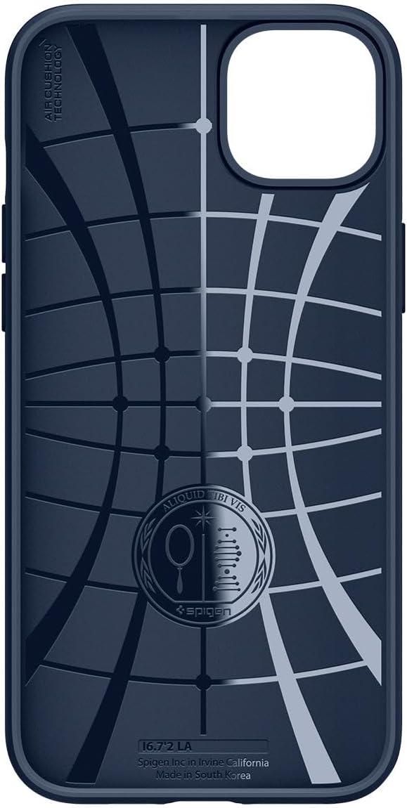 imageSpigen Liquid Air Designed for iPhone 14 Case 2022 MilitaryGrade Protection Matte BlackNavy Blue